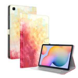 For Samsung Galaxy Tab S6 Lite 10.4 inch P610 / P615 Voltage Watercolor Pattern Skin Feel Magnetic Horizontal Flip PU Leather Case with Holder & Card Slots & Photo Frame & Sleep / Wake-up Function(Spring Cherry) (OEM)