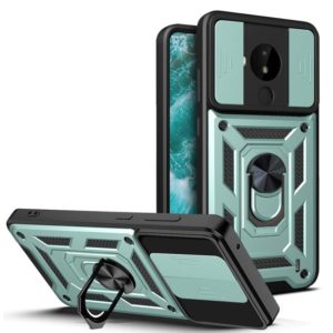 For Nokia C30 Sliding Camera Cover Design TPU+PC Phone Case(Green) (OEM)