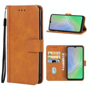 Leather Phone Case For Blackview A55(Brown) (OEM)