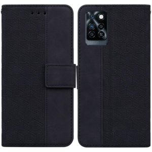 For Infinix Note 10 Pro X695 Geometric Embossed Leather Phone Case(Black) (OEM)