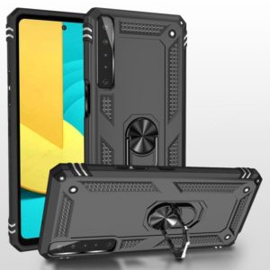 For LG Stylo 7 4G Shockproof TPU + PC Protective Case with 360 Degree Rotating Holder(Black) (OEM)