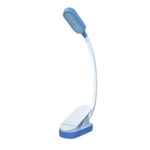 9 LEDs Mini Clip Desk Lamp USB Charging Student Eye Protection Reading Lamp(Blue and White) (OEM)