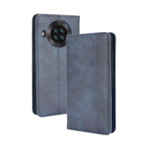 For Cubot Note 20 / Note 20 Pro Magnetic Buckle Retro Texture Horizontal Flip Leather Case with Holder & Card Slots & Photo Frame(Blue) (OEM)