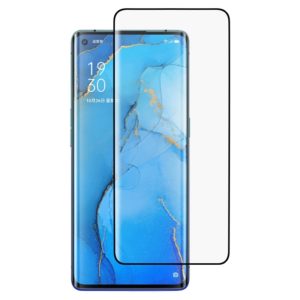 For OPPO Reno3 Pro 9H HD 3D Curved Edge Tempered Glass Film (Black) (OEM)