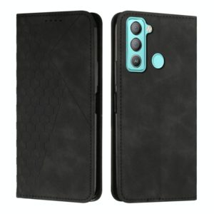 For Tecno POP 5 LTE Diamond Splicing Skin Feel Magnetic Leather Phone Case(Black) (OEM)