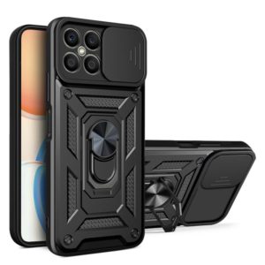 For Honor X8 Sliding Camera Design TPU + PC Phone Case(Black) (OEM)
