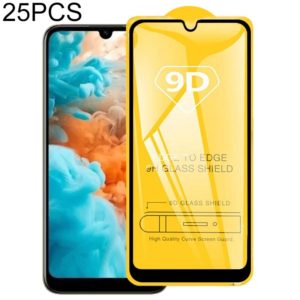 25 PCS 9D Full Glue Full Screen Tempered Glass Film For Huawei Y6 Pro (2019) (OEM)