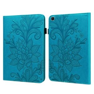For Samsung Galaxy Tab A 8.0 2019 T290 Lace Flower Embossing Pattern Horizontal Flip Leather Case with Holder & Card Slots & Wallet & Photo Frame(Blue) (OEM)