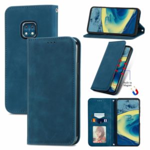 For Nokia XR 20 Retro Skin Feel Business Magnetic Horizontal Flip Leather Case with Holder & Card Slots & Wallet & Photo Frame(Blue) (OEM)