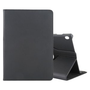 For Lenovo M10 Litchi Texture Horizontal Flip 360 Degrees Rotation Leather Case with Holder(Black) (OEM)