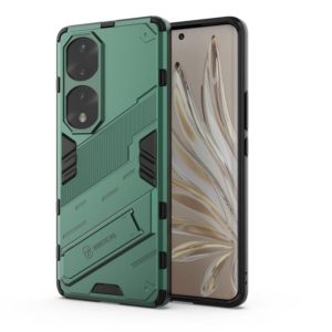 For Honor 70 Pro Punk Armor 2 in 1 PC + TPU Shockproof Case with Invisible Holder(Green) (OEM)