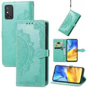 For Honor X10 Max 5G Mandala Flower Embossed Flip Leather Phone Case(Green) (OEM)