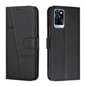 For Infinix Note 10 Pro Stitching Calf Texture Buckle Leather Phone Case(Black) (OEM)