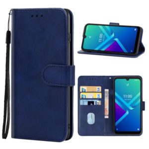 Leather Phone Case For Wiko Y82(Blue) (OEM)