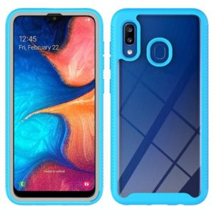 For Samsung Galaxy A20 / A30 Starry Sky Solid Color Series Shockproof PC + TPU Protective Case(Baby Blue) (OEM)