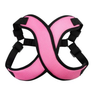 Vest-style Nylon Mesh Breathable Pet Chest Strap Dog Traction Rope, Size:S(Pink) (OEM)