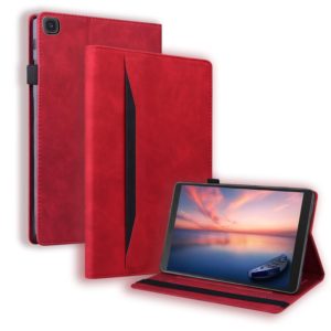 For Samsung Galaxy Tab A 8.0 2019 SM-T290 / SM-T295 Business Shockproof Horizontal Flip Leather Case with Holder & Card Slots & Photo Frame & Pen Slot(Red) (OEM)