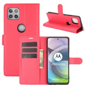 For Motorola Moto G 5G Litchi Texture Horizontal Flip Protective Case with Holder & Card Slots & Wallet(Red) (OEM)