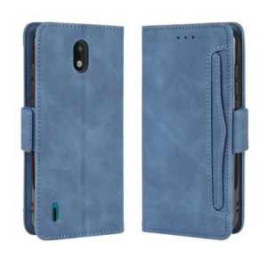 For Nokia 1.3 Wallet Style Skin Feel Calf Pattern Leather Case ，with Separate Card Slot(Blue) (OEM)