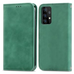 For Samsung Galaxy A72 5G / 4G Retro Skin Feel Business Magnetic Horizontal Flip Leather Case with Holder & Card Slots & Wallet & Photo Frame(Green) (OEM)
