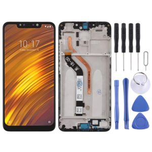 TFT LCD Screen for Xiaomi Pocophone F1 Digitizer Full Assembly with Frame(Black) (OEM)