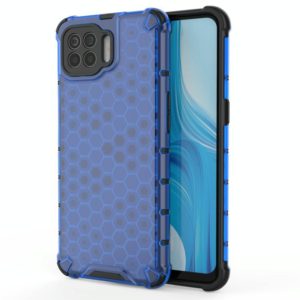 For OPPO A73 Shockproof Honeycomb PC + TPU Case(Blue) (OEM)