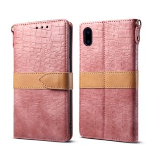 For iPhone XS Max Leather Protective Case(Pink) (OEM)