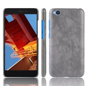 Shockproof Litchi Texture PC + PU Protective Case for Xiaomi Redmi Go (Grey) (OEM)