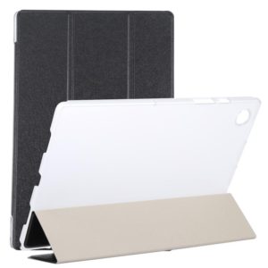 For Samsung Galaxy Tab A8 10.5 2021 X200 / X205 Silk Texture 3-fold Leather Tablet Case(Black) (OEM)