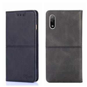 For Sony Xperia ACE II Cow Texture Magnetic Horizontal Flip Leather Phone Case(Black) (OEM)