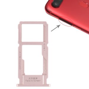 For OPPO R11s SIM Card Tray + SIM Card Tray / Micro SD Card Tray (Rose Gold) (OEM)