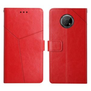 For Nokia G300 Y Stitching Horizontal Flip Leather Phone Case(Red) (OEM)
