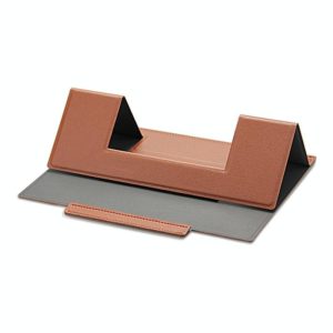 Laptop Leather Folding Stand Tablet Phone Holder(Brown) (OEM)