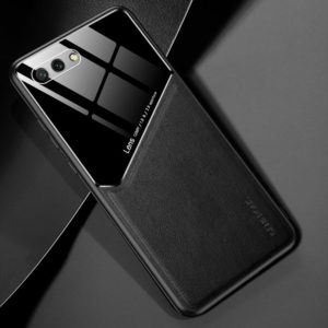 For Huawei Honor 10 All-inclusive Leather + Organic Glass Protective Case with Metal Iron Sheet(Black) (OEM)