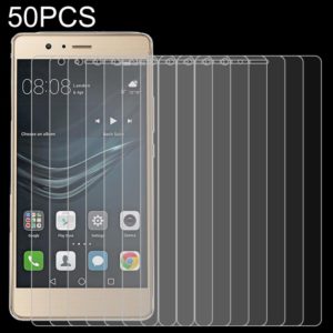 50 PCS 0.26mm 9H 2.5D Tempered Glass Film for Huawei P9 lite, No Retail Package (OEM)