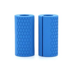 Dumbbell Barbell Grip Silicone Thick Bar Handles(Blue) (OEM)