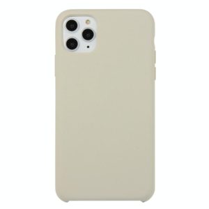 For iPhone 11 Pro Solid Color Solid Silicone Shockproof Case(Rock Ash) (OEM)