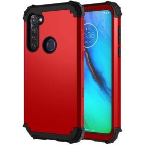 For Motorola Moto G Stylus 3 in 1 Shockproof PC + Silicone Protective Case(Red + Black) (OEM)