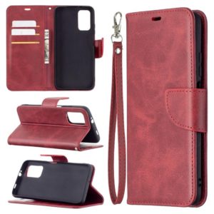 For Xiaomi Poco M3 Retro Lambskin Texture Pure Color Horizontal Flip PU Leather Case with Holder & Card Slots & Wallet & Lanyard(Red) (OEM)