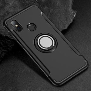 Magnetic 360 Degree Rotation Ring Holder Armor Protective Case for Xiaomi Redmi Note 6 Pro(Black) (OEM)