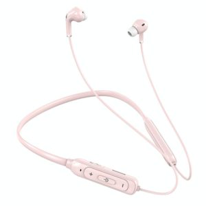 M60 8D Surround Sound Wireless Neck-mounted 5.1 Bluetooth Earphone Support TF Card MP3 Mode(Pink) (OEM)