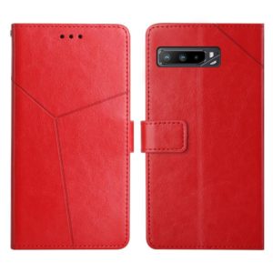 For Asus ROG Phone 3 Y Stitching Horizontal Flip Leather Phone Case(Red) (OEM)