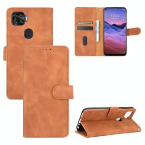 For ZTE A1 ZTG01 Solid Color Skin Feel Magnetic Buckle Horizontal Flip Calf Texture PU Leather Case with Holder & Card Slots & Wallet(Brown) (OEM)