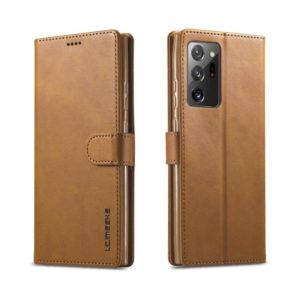 For Samsung Galaxy Note 20 Ultra LC.IMEEKE Calf Texture Horizontal Flip Leather Case, with Holder & Card Slots & Wallet(Yellow) (LC.IMEEKE) (OEM)