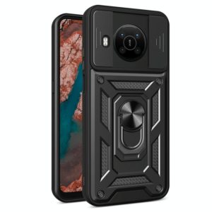 For Nokia X100 Sliding Camera Cover Design TPU + PC Protective Phone Case(Black) (OEM)