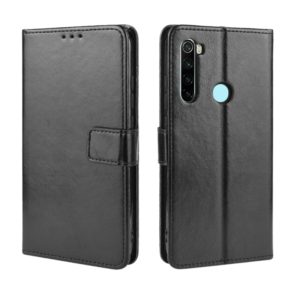 For Xiaomi Redmi Note 8T Retro Crazy Horse Texture Horizontal Flip Leather Case with Holder & Card Slots & Photo Frame(Black) (OEM)