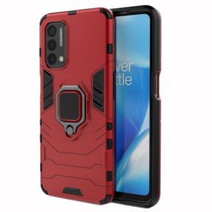 For OnePlus Nord N200 5G PC + TPU Shockproof Protective Case with Magnetic Ring Holder(Red) (OEM)