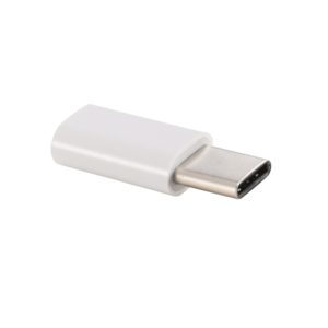 USB-C / Type-C 3.1 Male to Micro USB Female Converter Adapter, Length: 2.5cm(White) (OEM)
