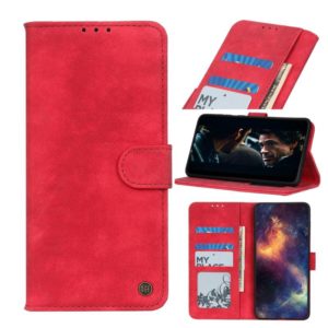 For Xiaomi Poco X3 NFC Antelope Texture Magnetic Buckle Horizontal Flip PU Leather Case with Card Slots & Wallet & Holder(Red) (OEM)