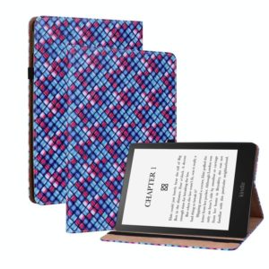 For Amazon Kindle Paperwhite 5 Color Weave Smart Leather Tablet Case(Blue) (OEM)